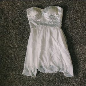 WHITE PROM DRESS